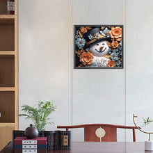 Load image into Gallery viewer, 3D Textured Snowman 40X35CM(Canvas) Full Round Drill Diamond Painting
