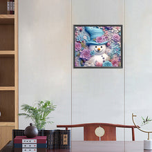 Load image into Gallery viewer, 3D Textured Snowman 40X35CM(Canvas) Full Round Drill Diamond Painting
