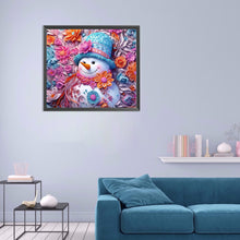 Load image into Gallery viewer, 3D Textured Snowman 40X35CM(Canvas) Full Round Drill Diamond Painting
