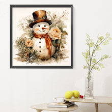 Load image into Gallery viewer, Ceremonial Snowman 30X30CM(Canvas) Full Round Drill Diamond Painting
