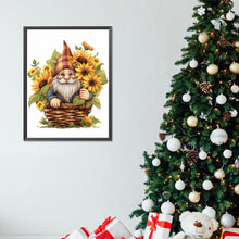 Load image into Gallery viewer, Gnome In Sunflower Basket 30X40CM(Canvas) Full Round Drill Diamond Painting
