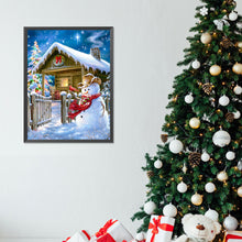 Load image into Gallery viewer, Winter Snowman 30X40CM(Canvas) Full Round Drill Diamond Painting
