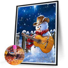 Load image into Gallery viewer, Winter Snowman 30X40CM(Canvas) Full Round Drill Diamond Painting
