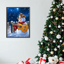 Load image into Gallery viewer, Winter Snowman 30X40CM(Canvas) Full Round Drill Diamond Painting
