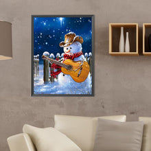 Load image into Gallery viewer, Winter Snowman 30X40CM(Canvas) Full Round Drill Diamond Painting
