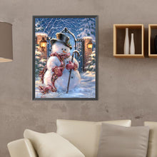 Load image into Gallery viewer, Winter Snowman 30X40CM(Canvas) Full Round Drill Diamond Painting
