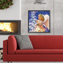 Load image into Gallery viewer, Christmas Angel Kid 30X30CM(Canvas) Full Round Drill Diamond Painting
