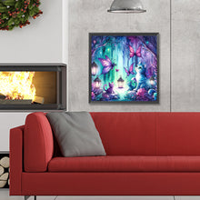 Load image into Gallery viewer, Kitten And Butterfly In The Mysterious Forest 30X30CM(Canvas) Full Round Drill Diamond Painting
