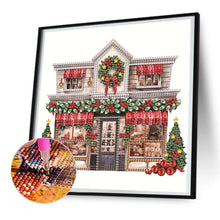 Load image into Gallery viewer, Christmas Shop 25X25CM(Canvas) Partial Special Shaped Drill Diamond Painting
