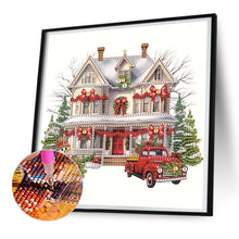 Load image into Gallery viewer, Christmas Shop 25X25CM(Canvas) Partial Special Shaped Drill Diamond Painting
