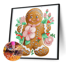 Load image into Gallery viewer, Christmas Atmosphere Cookie Man 30X30CM(Canvas) Partial Special Shaped Drill Diamond Painting
