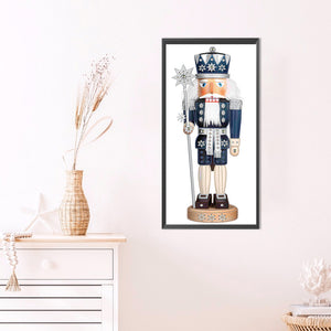 Christmas Nutcracker 30X60CM(Canvas) Partial Special Shaped Drill Diamond Painting