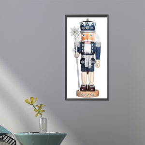 Christmas Nutcracker 30X60CM(Canvas) Partial Special Shaped Drill Diamond Painting