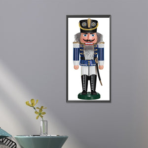 Christmas Nutcracker 30X60CM(Canvas) Partial Special Shaped Drill Diamond Painting