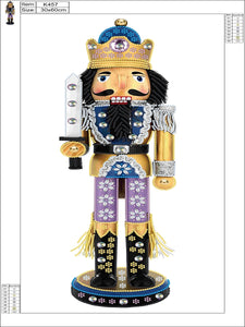 Christmas Nutcracker 30X60CM(Canvas) Partial Special Shaped Drill Diamond Painting