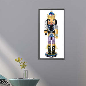 Christmas Nutcracker 30X60CM(Canvas) Partial Special Shaped Drill Diamond Painting