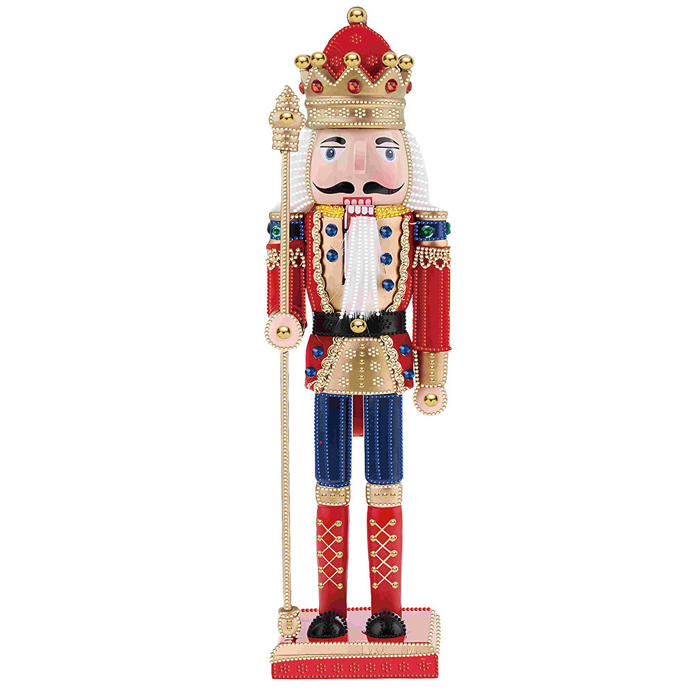 Christmas Nutcracker 30X60CM(Canvas) Partial Special Shaped Drill Diamond Painting