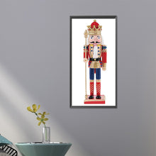 Load image into Gallery viewer, Christmas Nutcracker 30X60CM(Canvas) Partial Special Shaped Drill Diamond Painting
