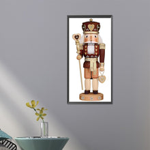 Load image into Gallery viewer, Christmas Nutcracker 30X60CM(Canvas) Partial Special Shaped Drill Diamond Painting
