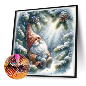 Santa Claus And Elves 45X75CM(Canvas) Full Square Drill Diamond Painting