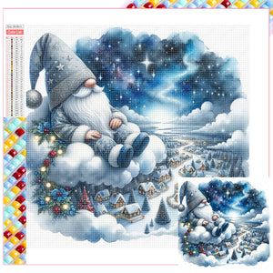 Santa Claus And Elves 45X75CM(Canvas) Full Square Drill Diamond Painting