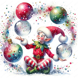 Santa Claus And Elves 45X75CM(Canvas) Full Square Drill Diamond Painting