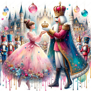 Nutcracker And The Princess 45X45CM(Canvas) Full Square Drill Diamond Painting