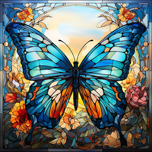 Butterfly 45X45CM(Canvas) Full Square Drill Diamond Painting