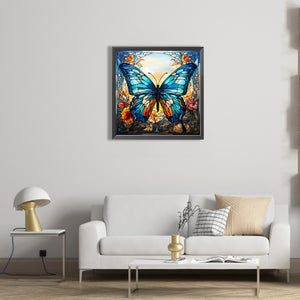 Butterfly 45X45CM(Canvas) Full Square Drill Diamond Painting
