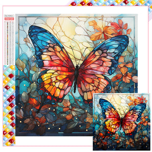 Butterfly 45X45CM(Canvas) Full Square Drill Diamond Painting