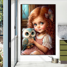 Load image into Gallery viewer, Girls And Cute Pets 50X70CM(Canvas) Full Square Drill Diamond Painting
