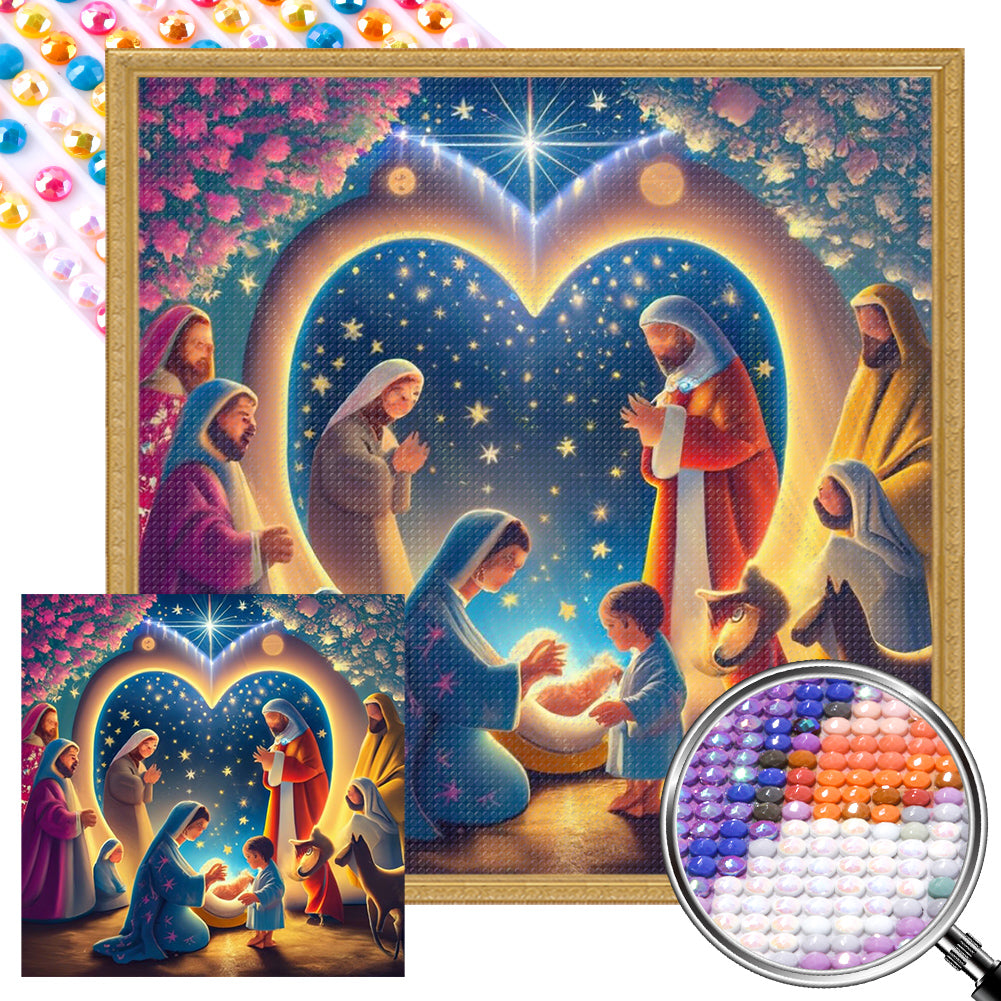 Birth Of Life 35X35CM(Canvas) Full AB Round Drill Diamond Painting