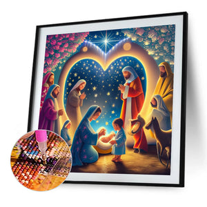 Birth Of Life 35X35CM(Canvas) Full AB Round Drill Diamond Painting
