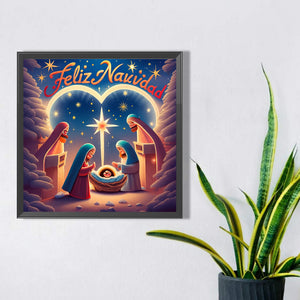 Birth Of Life 35X35CM(Canvas) Full AB Round Drill Diamond Painting