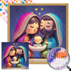 Birth Of Life 35X35CM(Canvas) Full AB Round Drill Diamond Painting