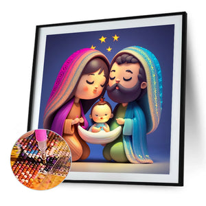 Birth Of Life 35X35CM(Canvas) Full AB Round Drill Diamond Painting