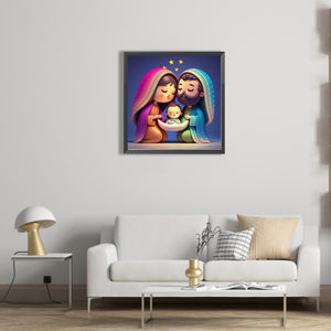 Birth Of Life 35X35CM(Canvas) Full AB Round Drill Diamond Painting