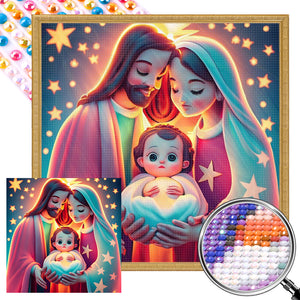 Birth Of Life 35X35CM(Canvas) Full AB Round Drill Diamond Painting