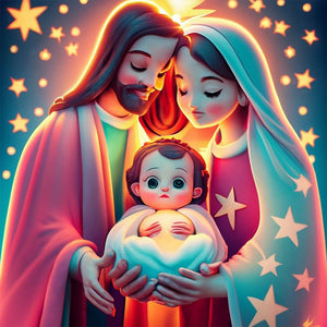 Birth Of Life 35X35CM(Canvas) Full AB Round Drill Diamond Painting