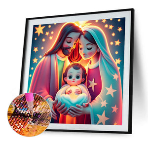 Birth Of Life 35X35CM(Canvas) Full AB Round Drill Diamond Painting