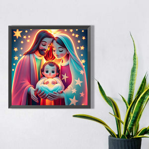 Birth Of Life 35X35CM(Canvas) Full AB Round Drill Diamond Painting
