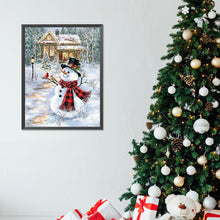 Load image into Gallery viewer, Snowman And Bird 30X40CM(Canvas) Full Round Drill Diamond Painting
