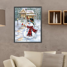 Load image into Gallery viewer, Snowman And Bird 30X40CM(Canvas) Full Round Drill Diamond Painting
