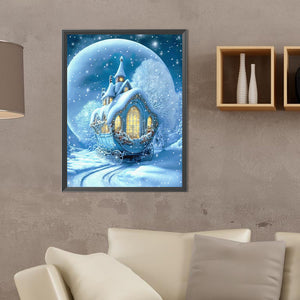 Fantasy Snow Carriage 30X40CM(Canvas) Full Round Drill Diamond Painting