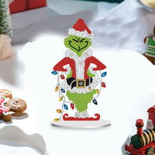 Load image into Gallery viewer, Acrylic Grinch Round+Special Shape Diamond Painting Tabletop Ornaments Kit (#1)
