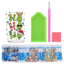 Load image into Gallery viewer, Acrylic Grinch Round+Special Shape Diamond Painting Tabletop Ornaments Kit (#2)
