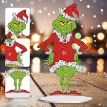 Load image into Gallery viewer, Acrylic Grinch Round+Special Shape Diamond Painting Tabletop Ornaments Kit (#3)
