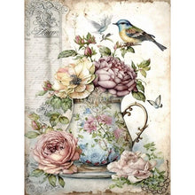 Load image into Gallery viewer, Birds Singing And Flowers Fragrant 35X45CM(Canvas) Full AB Round Drill Diamond Painting
