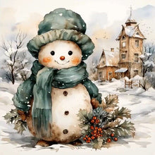 Load image into Gallery viewer, Christmas Snowman 45X45CM(Canvas) Full AB Square Drill Diamond Painting
