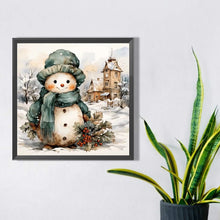 Load image into Gallery viewer, Christmas Snowman 45X45CM(Canvas) Full AB Square Drill Diamond Painting
